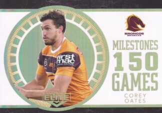 2021 NRL Elite Case Card - M01 Corey Oates Brisbane Broncos