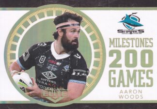 2021 NRL Elite Case Card - M04 Aaron Woods Cronulla Sharks