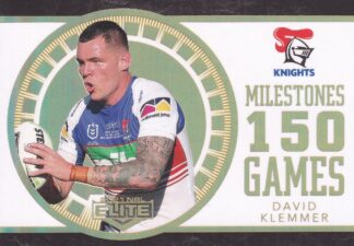 2021 NRL Elite Case Card - M08 David Klemmer Newcastle Knights