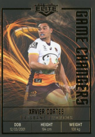 2021 NRL Elite Game Changers - GC01 Xavier Coates Brisbane Broncos