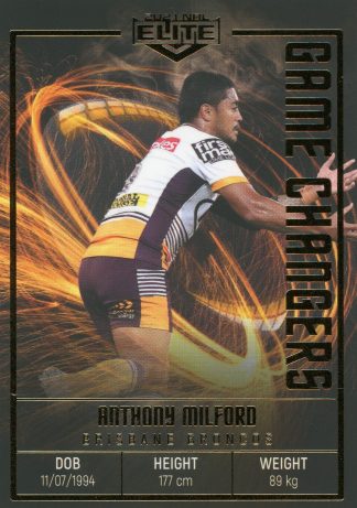 2021 NRL Elite Game Changers - GC02 Anthony Milford Brisbane Broncos