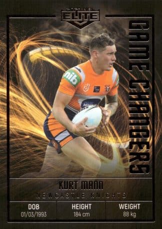 2021 NRL Elite Game Changers - GC15 Kurt Mann Newcastle Knights