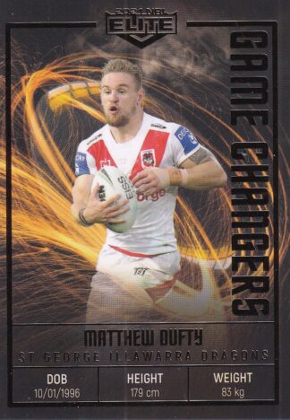 2021 NRL Elite Game Changers - GC25 Matthew Dufty St George Dragons