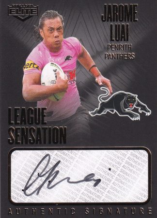 2021 NRL Elite League Sensation Signature Black - LSB11 Jarome Luai Penrith Panthers