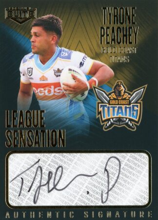 2021 NRL Elite League Sensation Signature Team - LST05 Tyrone Peachey Gold Coast Titans