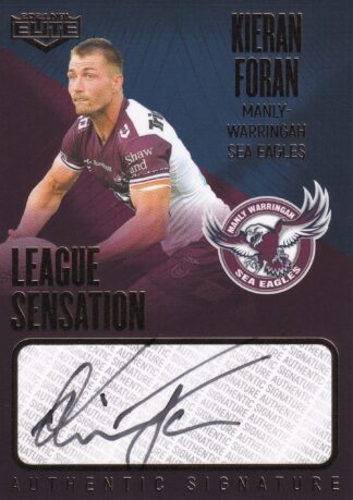2021 NRL Elite League Sensation Signature Team - LST06 Kieran Foran Manly Sea Eagles