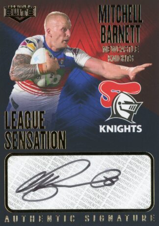 2021 NRL Elite League Sensation Signature Team - LST08 Mitchell Barnett Newcastle Knights