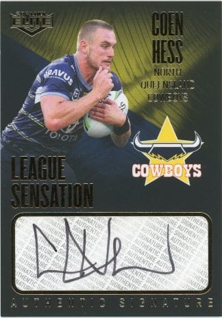 2021 NRL Elite League Sensation Signature Team - LST09 Coen Hess North QLD Cowboys