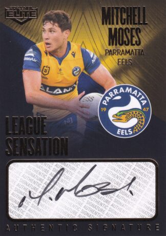 2021 NRL Elite League Sensation Signature Team - LST10 Mitchell Moses Parramatta Eels