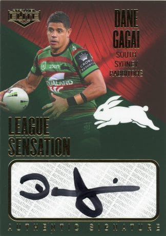 2021 NRL Elite League Sensation Signature Team - LST12 Dane Gagai South Sydney Rabbitohs