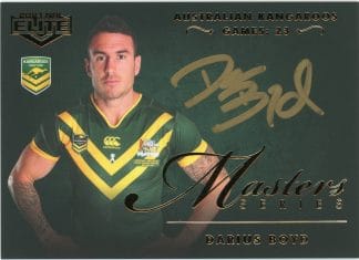 2021 NRL Elite Masters Signature - MSS1 Darius Boyd Kangaroos