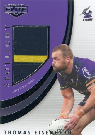 2021 NRL Elite Spotlight Jersey Patch - SLJ3 Thomas Eisenhuth Melbourne Storm