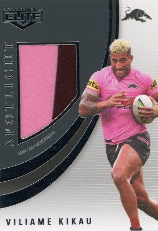 2021 NRL Elite Spotlight Jersey Patch - SLJ6 Viliame Kikau Penrith Panthers