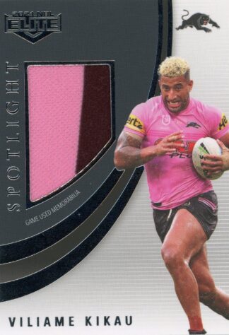 2021 NRL Elite Spotlight Jersey Patch - SLJ6 Viliame Kikau Penrith Panthers