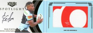 2021 NRL Elite Spotlight Jersey Patch Signature - SLS2 Sione Katoa Cronulla Sharks