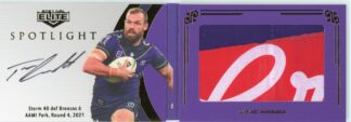 2021 NRL Elite Spotlight Jersey Patch Signature - SLS3 Thomas Eisenhuth Melbourne Storm