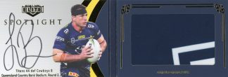 2021 NRL Elite Spotlight Jersey Patch Signature - SLS4 Lachlan Burr North QLD Cowboys