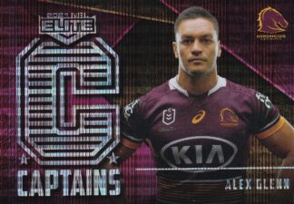 2021 NRL Elite Captains - C01 Alex Glenn Brisbane Broncos