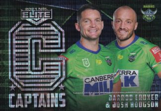 2021 NRL Elite Captains - C02 Jarrod Croker & Josh Hodgson Canberra Raiders