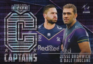 2021 NRL Elite Captains - C07 Jesse Bromwich & Dale Finucane Melbourne Storm