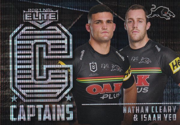 2021 NRL Elite Captains - C11 Nathan Cleary & Isaah Yeo Penrith Panthers