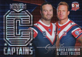 2021 NRL Elite Captains - C14 Boyd Cordner & Jake Friend Sydney Roosters