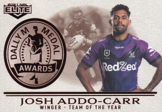 2021 NRL Elite Dally M Awards - DM04 Josh Addo-Carr Melbourne Storm