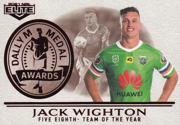 2021 NRL Elite Dally M Awards - DM07 Jack Wighton Canberra Raiders