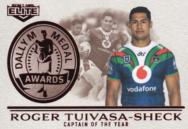 2021 NRL Elite Dally M Awards - DM17 Roger Tuivasa-Sheck Warriors