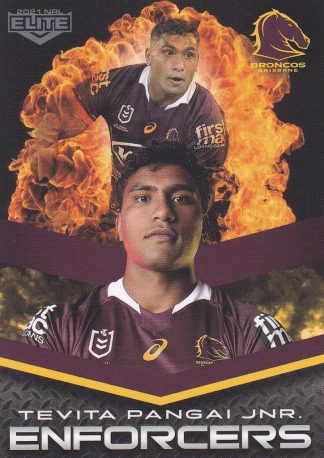 2021 NRL Elite Enforcers - E02 Tavita Pangai JNR Brisbane Broncos