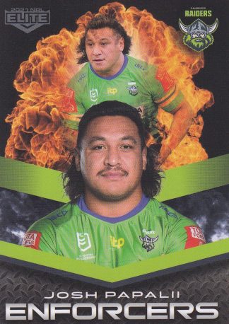 2021 NRL Elite Enforcers - E03 Josh Papalii Canberra Raiders