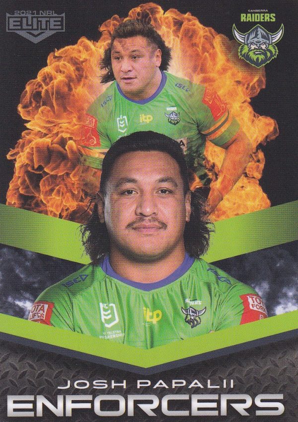 2021 NRL Elite Enforcers - E03 Josh Papalii Canberra Raiders