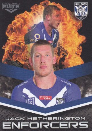 2021 NRL Elite Enforcers - E05 Jack Hetherington Canterbury Bulldogs