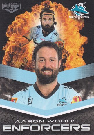2021 NRL Elite Enforcers - E08 Aaron Woods Cronulla Sharks