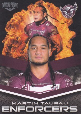 2021 NRL Elite Enforcers - E11 Martin Taupau Manly Warringah Sea Eagles