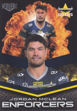 2021 NRL Elite Enforcers - E17 Jordan McLean North Queensland Cowboys