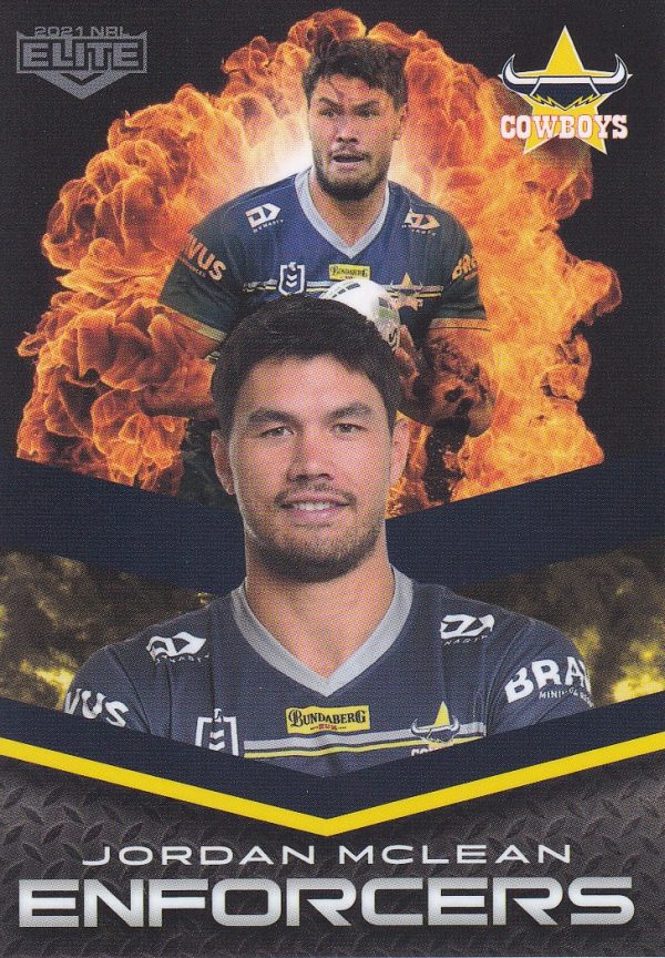 2021 NRL Elite Enforcers - E17 Jordan McLean North Queensland Cowboys