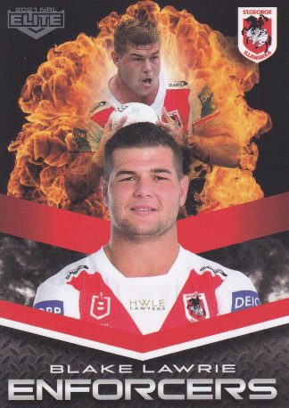 2021 NRL Elite Enforcers - E25 Blake Lawrie St George Dragons