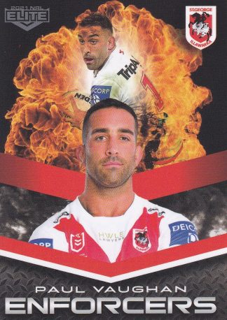 2021 NRL Elite Enforcers - E26 Paul Vaughan St George Dragons