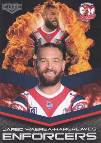 2021 NRL Elite Enforcers - E28 Jared Waerea-Hargreaves Sydney Roosters