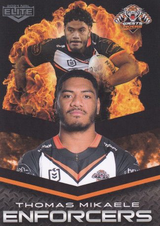 2021 NRL Elite Enforcers - E31 Thomas Mikaele Wests Tigers