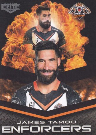 2021 NRL Elite Enforcers - E32 James Tamou Wests Tigers