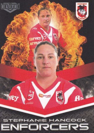 2021 NRL Elite Enforcers - E36 Stephanie Hancock St George Dragons