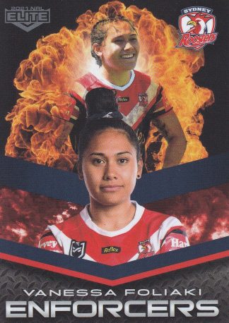 2021 NRL Elite Enforcers - E37 Vanessa Foliaki Sydney Roosters
