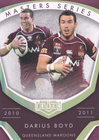 2021 NRL Elite Masters Series - MS07 Darius Boyd QLD Maroons