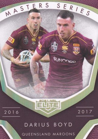2021 NRL Elite Masters Series - MS10 Darius Boyd QLD Maroons