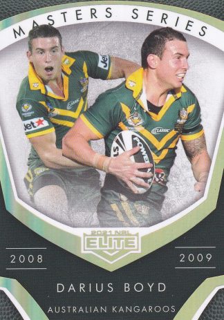 2021 NRL Elite Masters Series - MS11 Darius Boyd Kangaroos