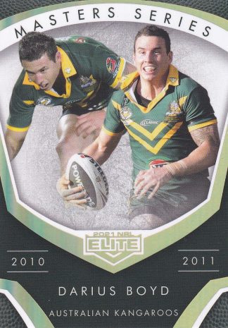 2021 NRL Elite Masters Series - MS12 Darius Boyd Kangaroos
