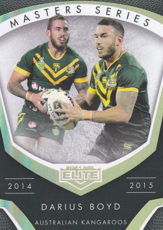 2021 NRL Elite Masters Series - MS14 Darius Boyd Kangaroos