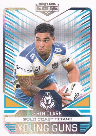 2021 NRL Elite Young Guns - YG10 Erin Clark Gold Coast Titans